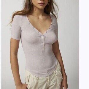 Out From Under Everyday Henley Top Urban Outfitters large shirt